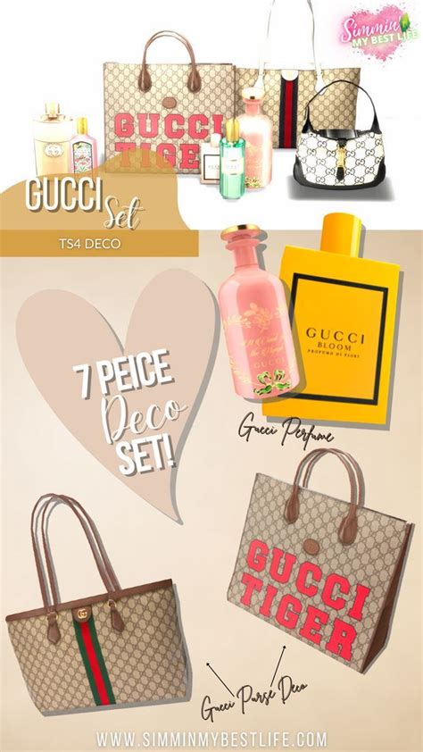 gucci the sims 4|sims 4 Gucci deco kit.